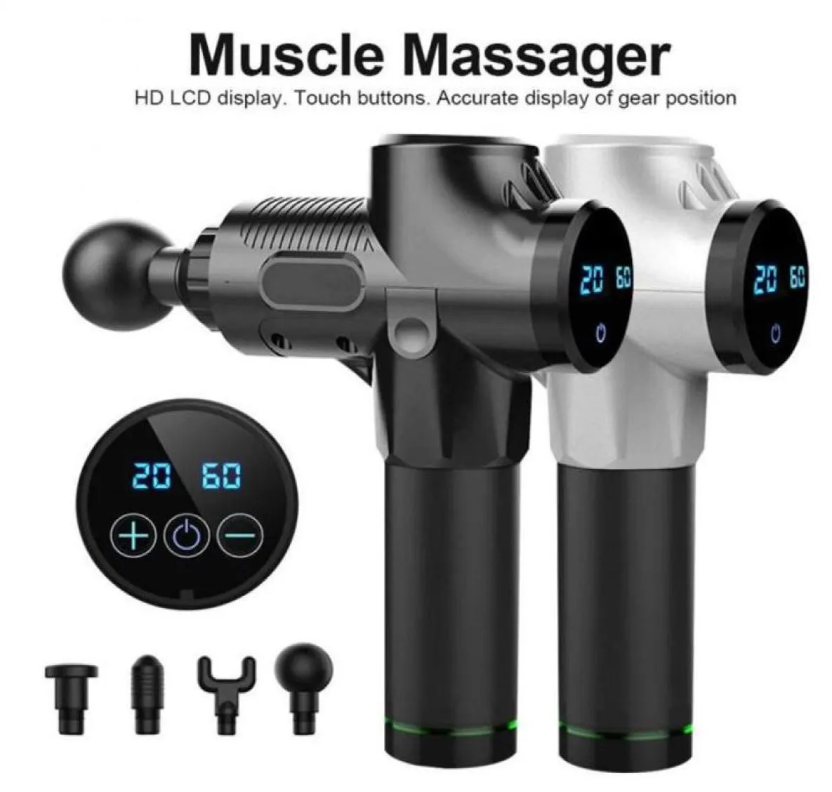 Ny muskelmassage pistol djup vävnadsmassagerterapi pistol utövande muskel smärta lättnad kropp avslappning bantning formning med väska2437060909