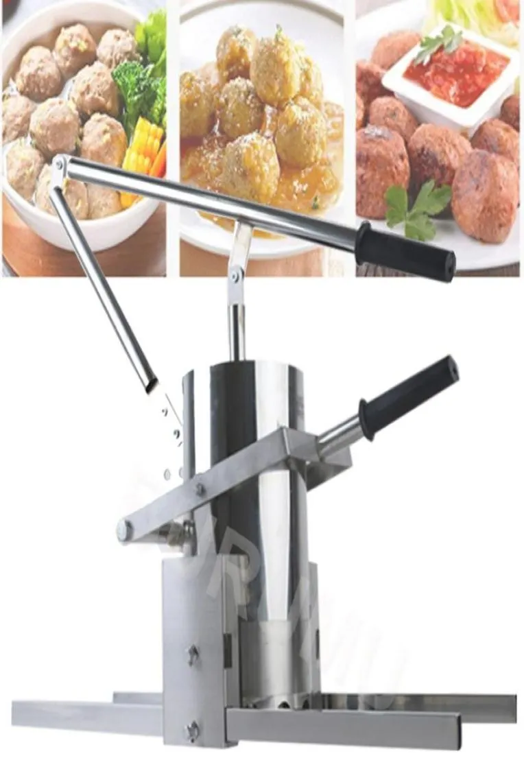 Machine à boulettes de viande manuelle, presse à boulets en acier inoxydable, 02482916