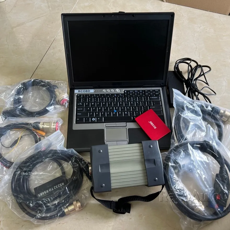 Высококачественный сканер MB Star C3 Pro Diagnostic Tool с пятью кабелями SSD Super Speed D630 Ноутбук 4G Car and Truck Scanner 12V 24V Полный комплект готов к использованию