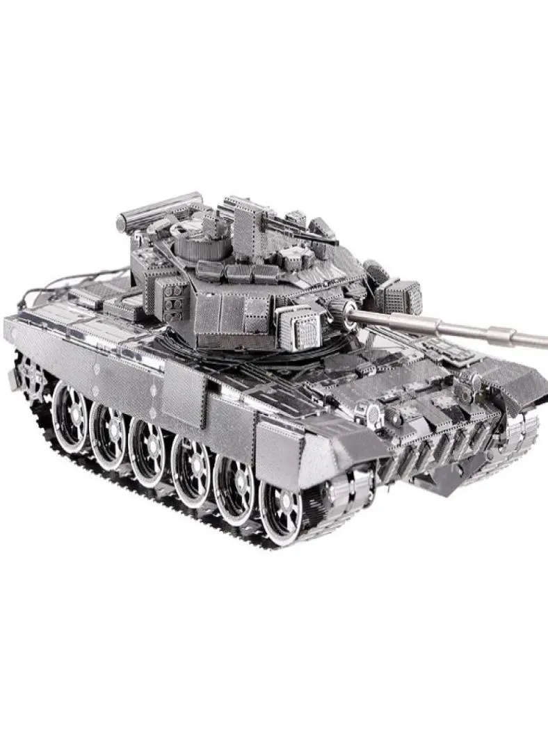 Spielzeug P047S T90A Panzermodellbausätze Zusammengebautes 3D-Metallpuzzle Y2004145931329