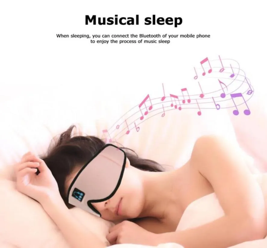 スリープヘッドフォンBluetooth 3D Sleep Mask Wireless Music Eye Mask Builtin Speakers Mic for Air Travel Meditation Women Men Side 8796545909