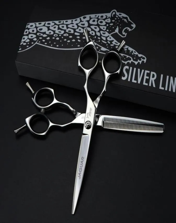 new arrival JAGUAR 65 inch hair scissors 6CR professional barber thinning cutting scissors Double tail1828658