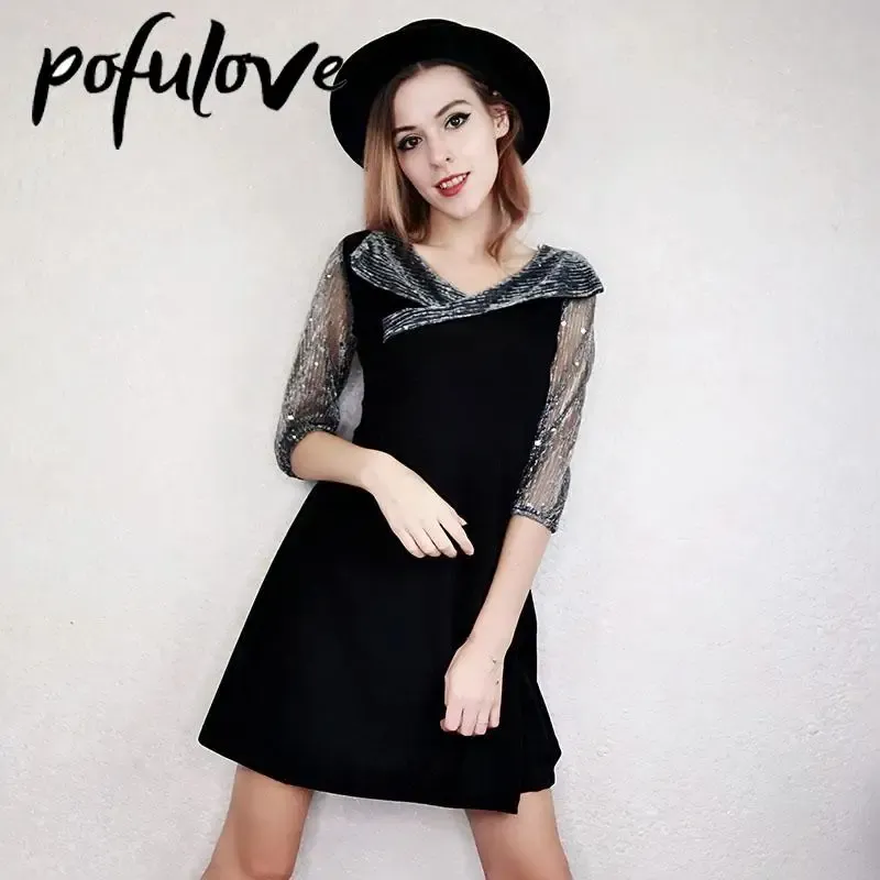 Dress Dress for Women Boho Bandage Y2k Black Harajuku French Mesh Gauze Stitching Dress with Bright Silk Suit Bottom Summer Solid