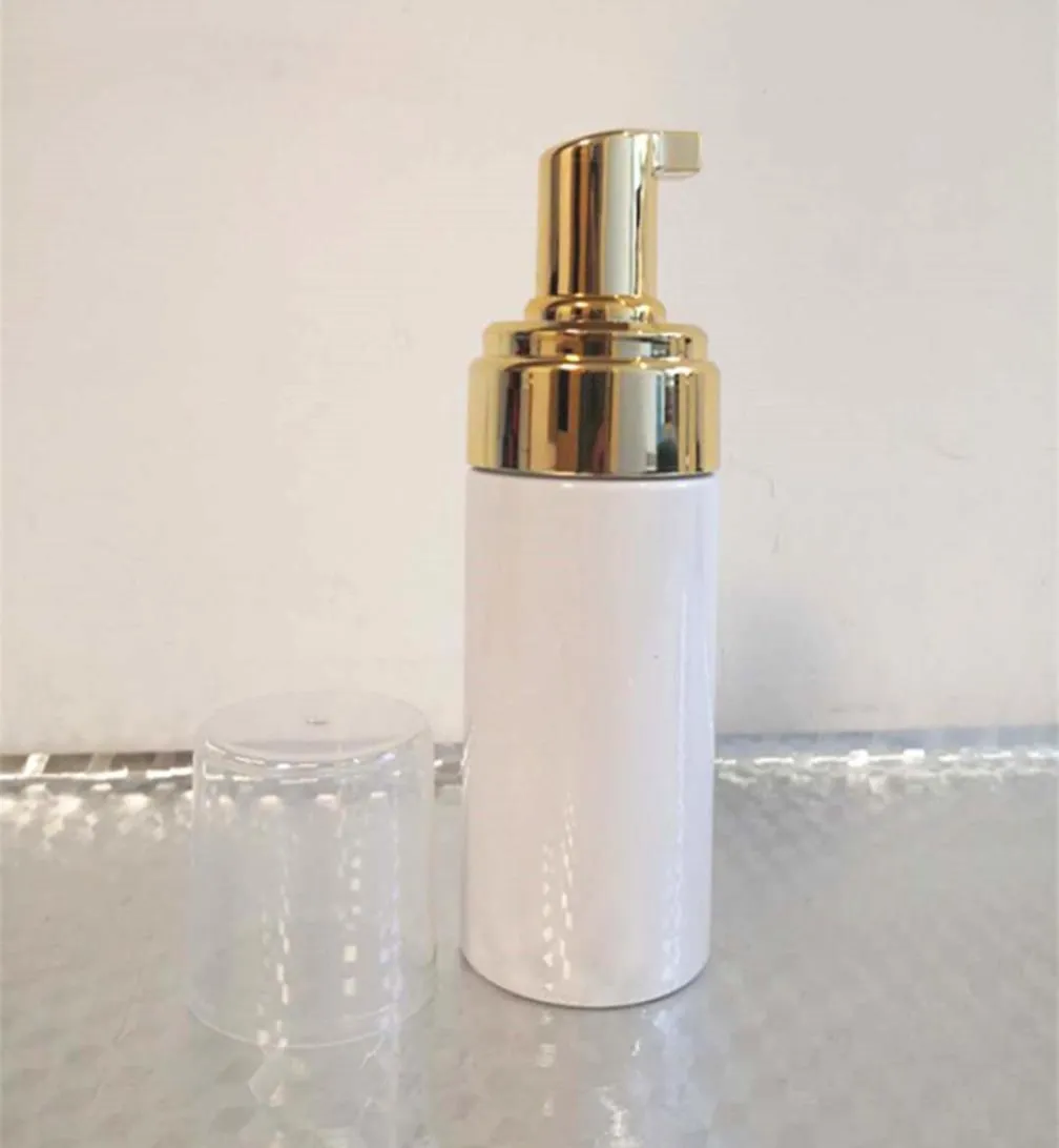 12 stuks 100 ml plastic schuimpompfles hervulbare lege cosmetische fles wimpers reiniger zeep schuimende shampoofles met gouden 201011238991