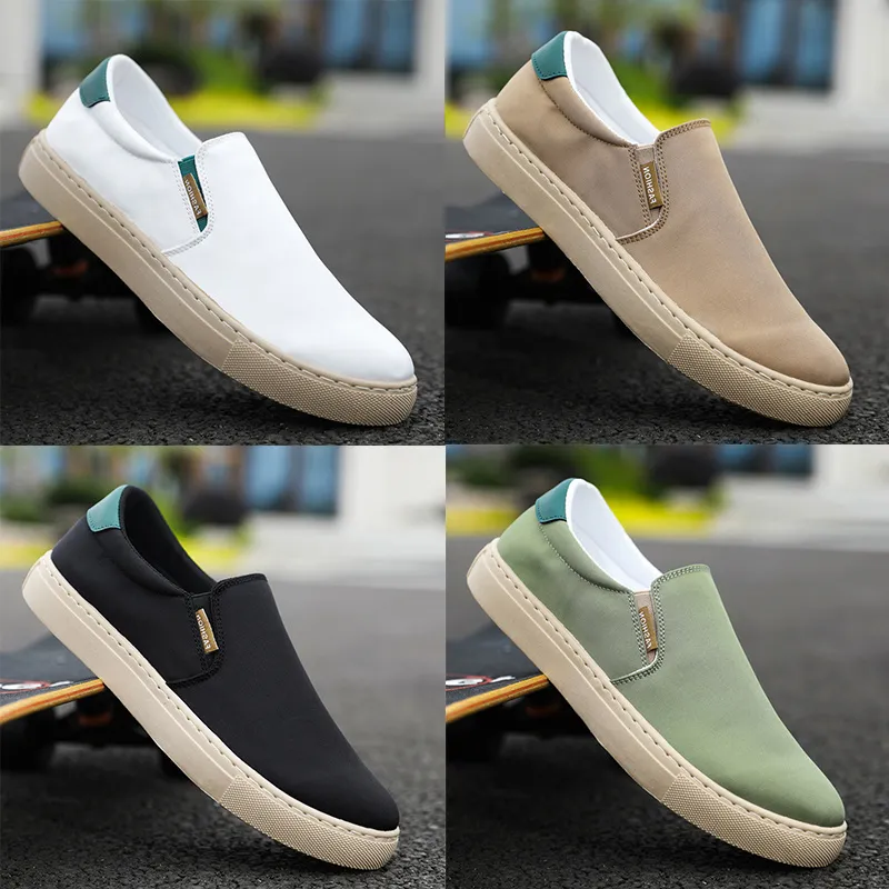 Chaussures décontractées Couleur unie Noir Blancs Kaki Jogging Marche Low Hommes Femmes Sneaker Baskets classiques GAI TR