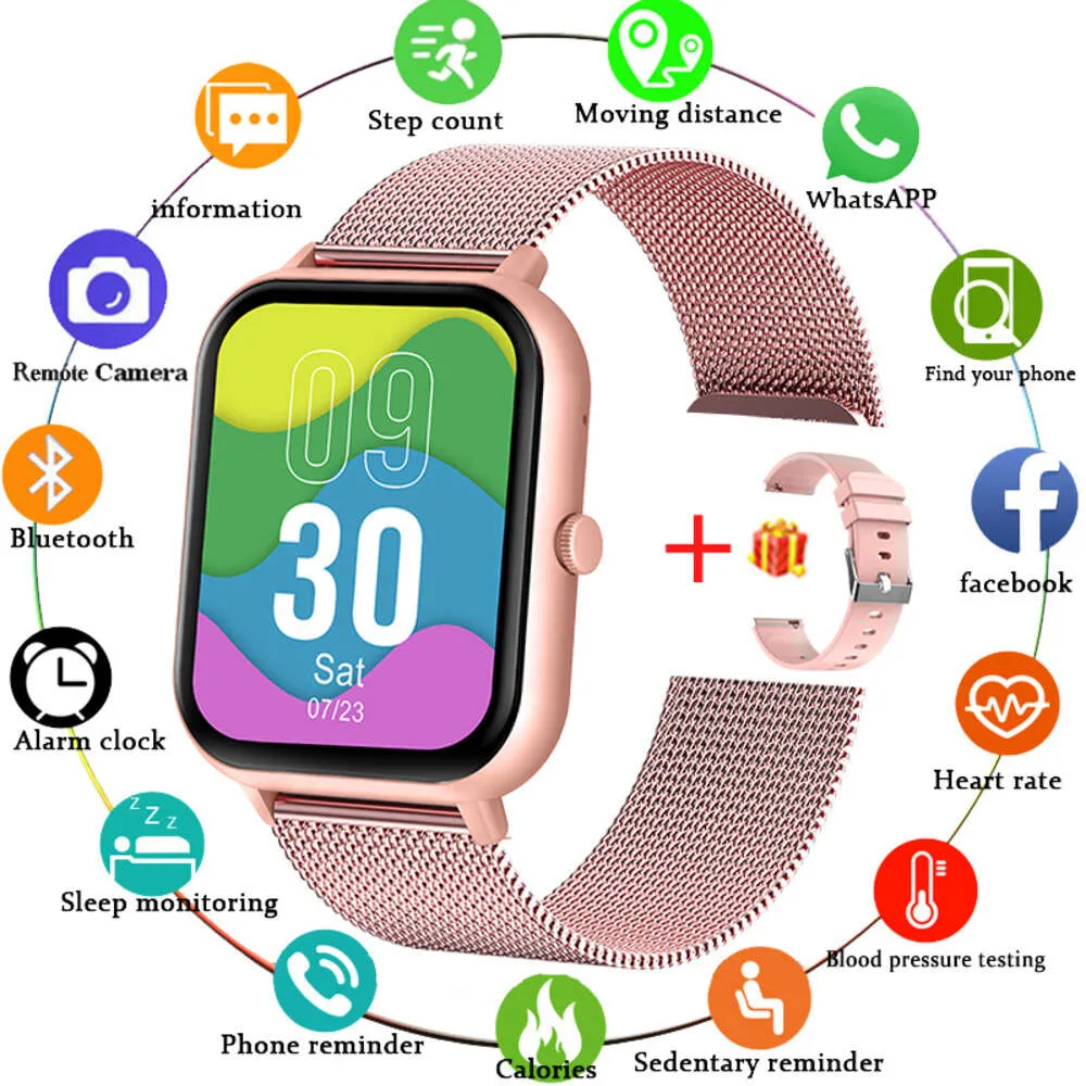 2024 Nuovo Bluetooth Chiamata Astuto Della Vigilanza Delle Donne Degli Uomini di Frequenza Cardiaca Ossigeno Nel Sangue Assistente Vocale 100 + Signore di Sport Smartwatch per Xiaomi