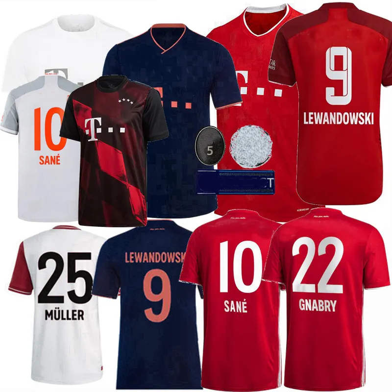 Retro classic 19 20 21 BAYERN AWAY 3rd Soccer Jerseys ROBBEN PAVARD COMAN HERNANDEZ Goretzka MULLER LEWANDOWSKI RIBERY SANE THIAGO GNABRY Kimmich football shirt