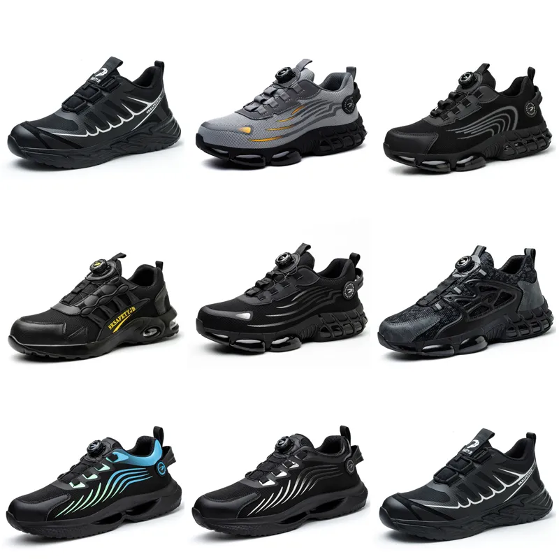 Chaussures de course GAI hommes femmes triple noir blanc bleu foncé sport sneaker confortable maille respirant chaussures de marche
