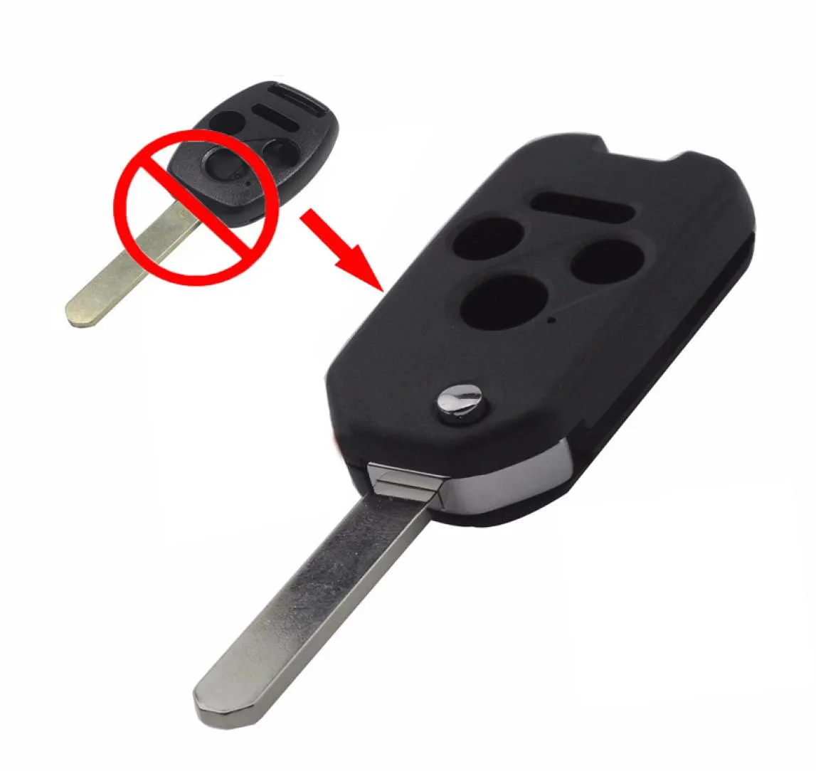 4 przyciski składane Odrzuć zdalne osłonę osłony klawisza dla Accord CRV Civic Pilot Insight Ridgeline9161848