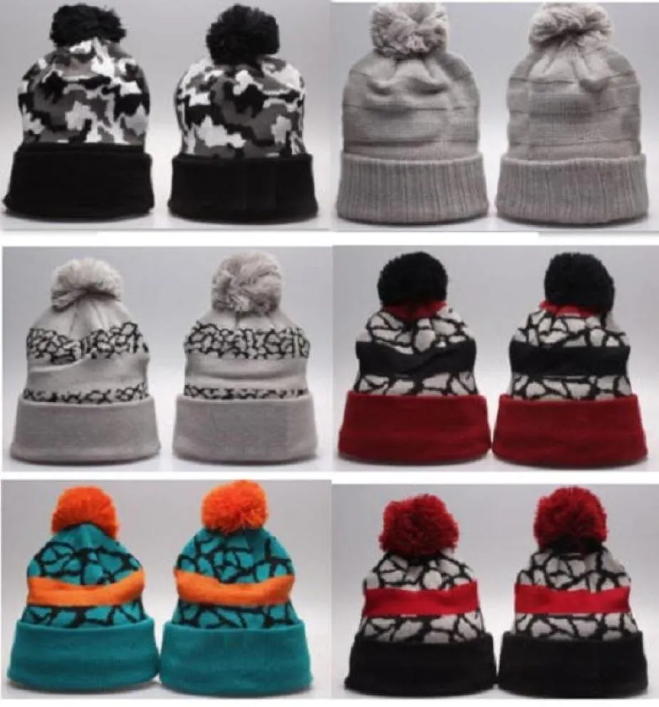 Bütün kış Beanies Örme Şapkalar Özel Spor Kış Sıcak Beanies Caps Kadın Erkekler Popüler Moda Kış Cap10000 Stilleri - P1428544