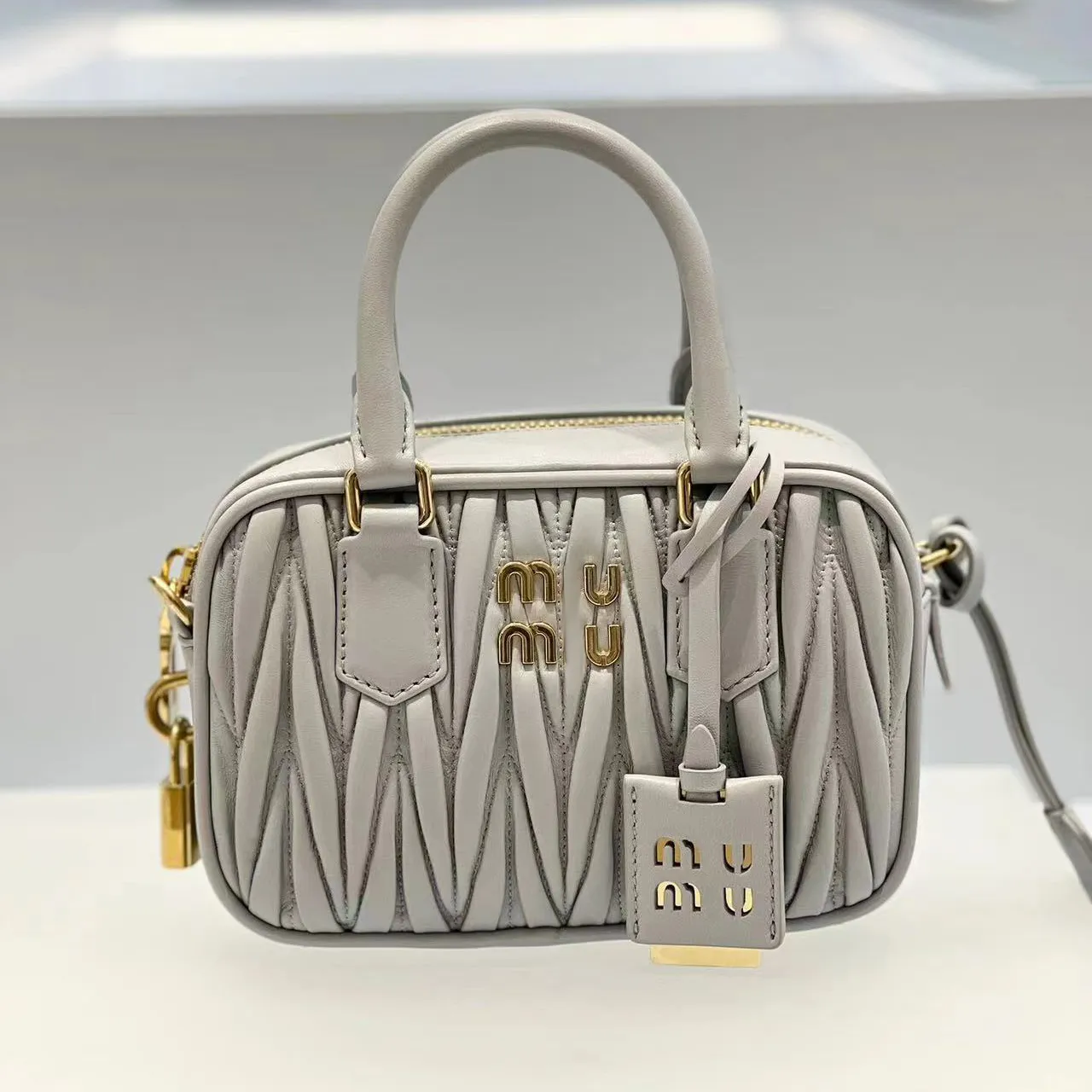 Luxury Designer Vintage Genuine Leather Clutch Matelasse Bowling Underarm Baguette Totes Crossbody Shoulder Bag