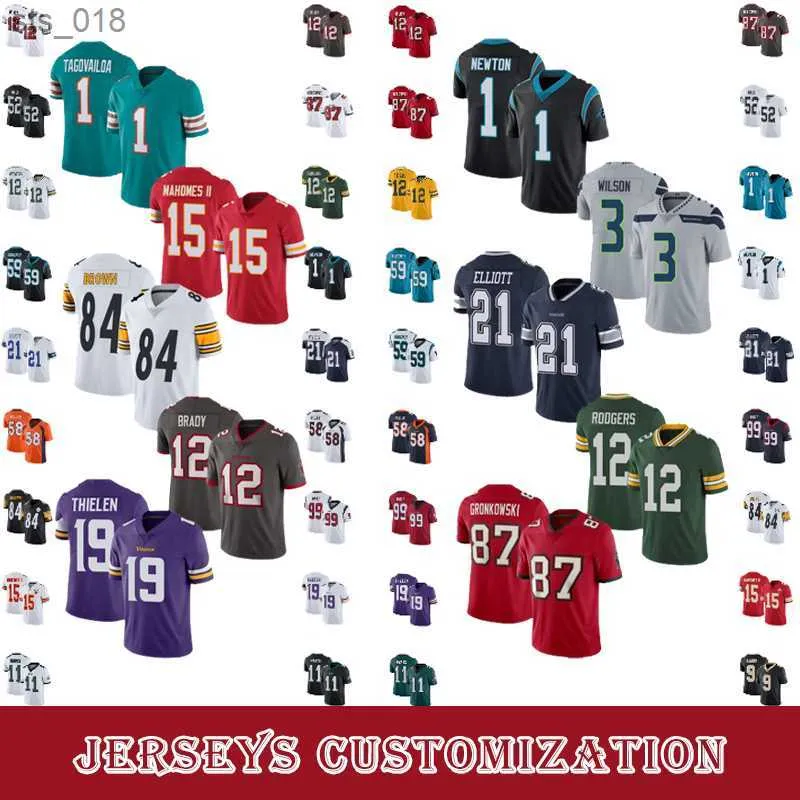 Maillots de football Brady Jersey Rob Tom Gronkowski Chemises américaines Julio Jones Mike E Devin Blanc Chris Godwin Kyle Trask Antoine Winfield Jr.H243599