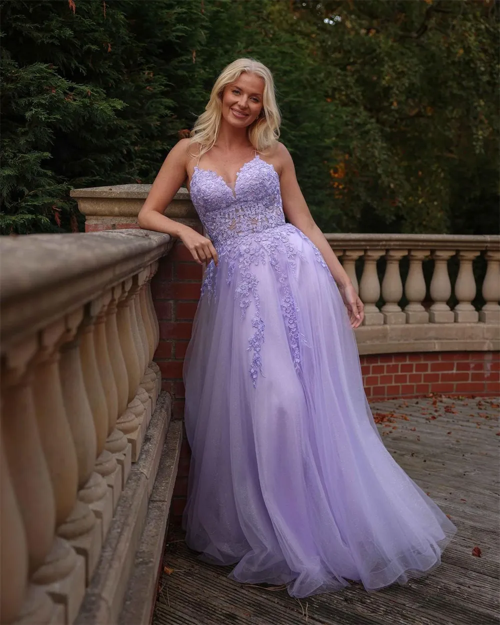Spaghetti Strap A-Line Prom Dress with Lace Appliques and Side Split, 2019  Spring Summer Collection from Dhgate Prom Dresses - price 201.54