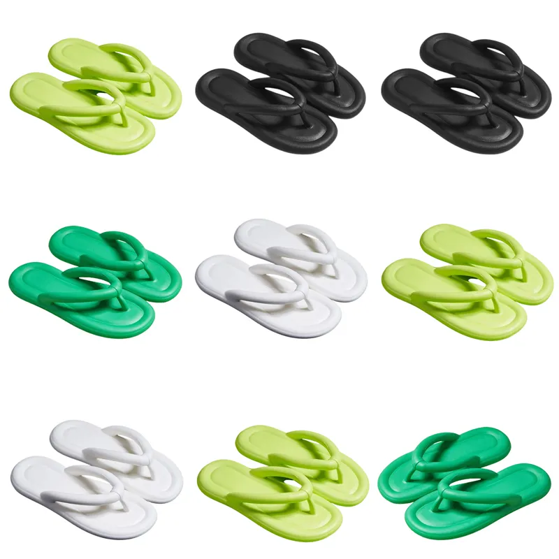 Verão novo produto chinelos designer para sapatos femininos branco preto verde confortável flip flop chinelo sandálias moda-024 mulheres plana slides gai sapatos ao ar livre