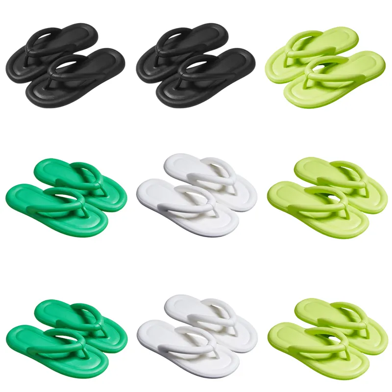 Prodotto Summer Slifors per nuovi designer Donne Bianco Bianco Verde Nero Comodo Flip Flip Flip Slitto Sandali Fashion-03 Slide piatti da donna Outdoor 91 Comtable S