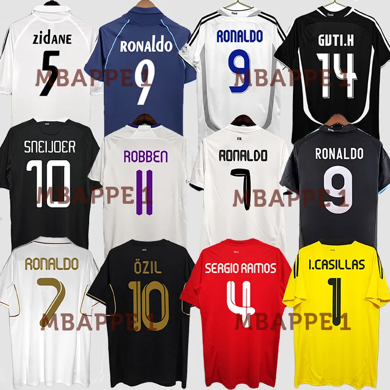 Retro Ronaldo Soccer Jersey Vintage Real Madrid Football Shirt