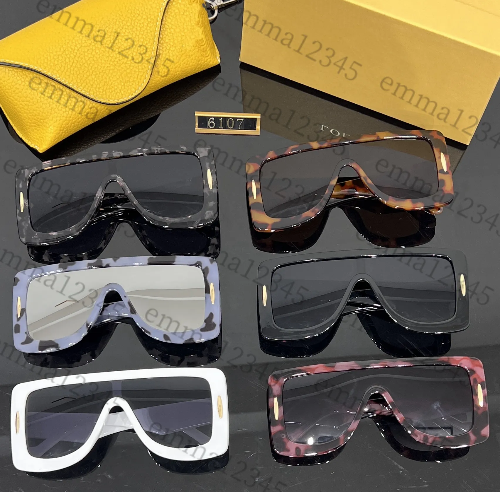Wholesale designer sunglasses fashion brand large frame loewee sunglasses for Women Men Unisex Traveling Sunglass sport lunette de soleil mixed color