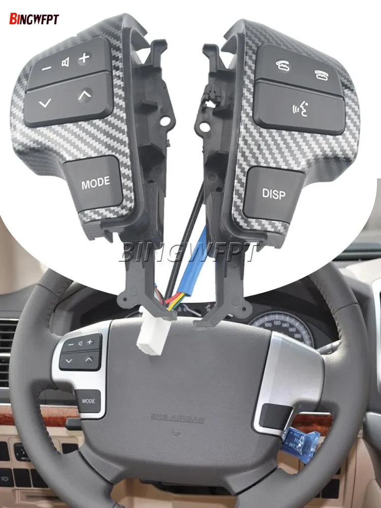 Botão interruptor de controle de áudio do volante 84250-60050 disponível para Toyota LAND CRUISER 200 2008-2011