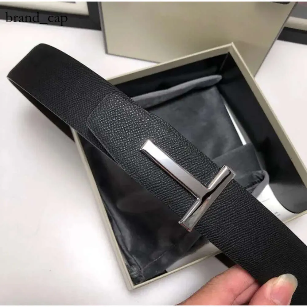 Tom Fords High Quality Fashion Designer Men Womens Genuine Leather T Buckle Belts Clothing Accessories Waistband with Box Dustbag Tom Fords Belt Tom Belt 3737