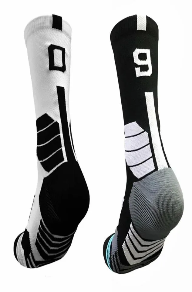 Профессиональное словосочетание 09 номер Баскетбольные носки Толстые спортивные носки Нескользящие Прочные полотенца для скейтборда Нижний футбол Soc2052976