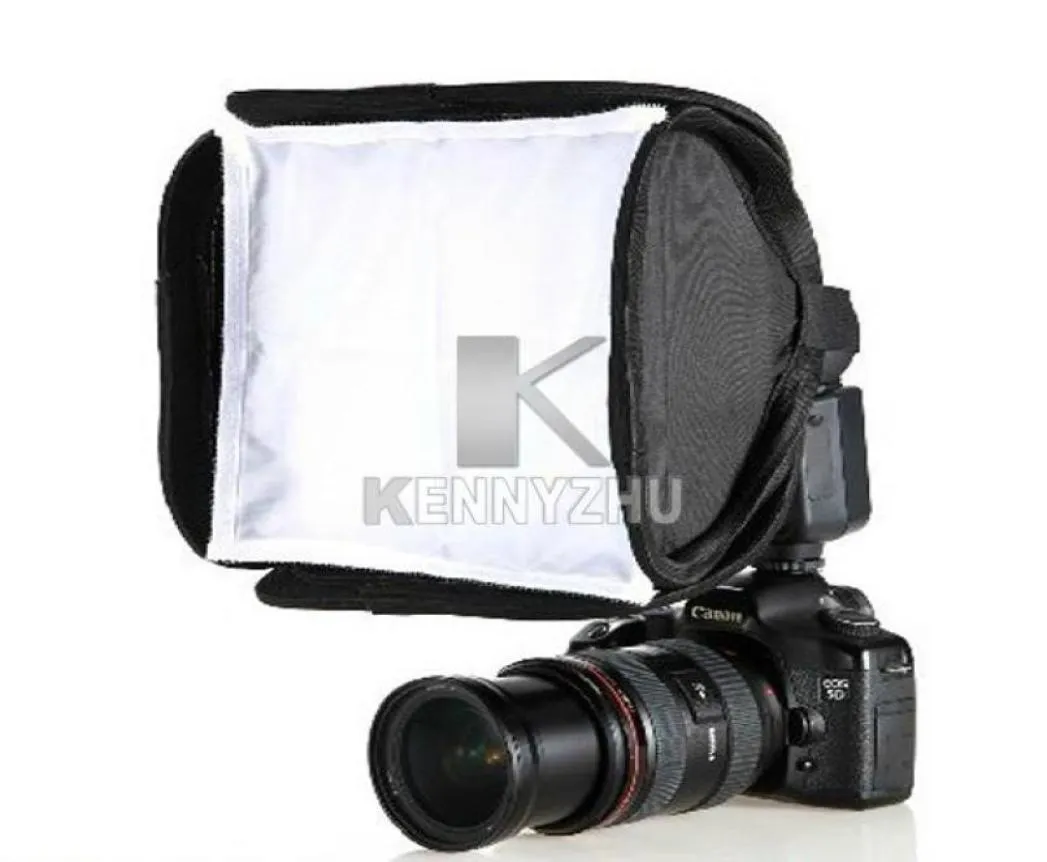 Nieuwe Draagbare 23x23 cm Speedlite Flitslicht Soft Box Diffuser Voor Canon Nikon Sony2502570