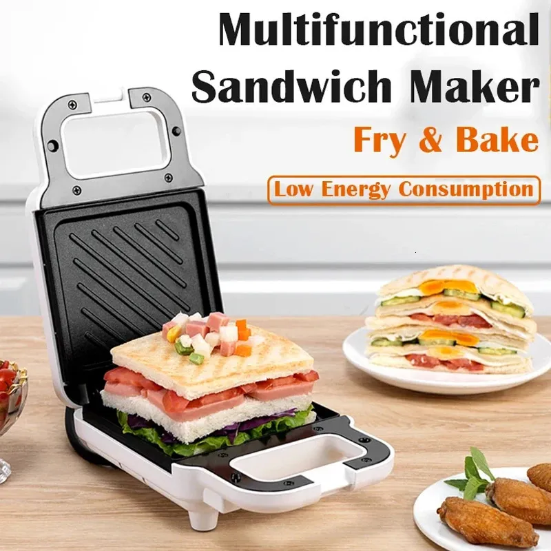 Sand Maker Multifunctional Fast Heating Toaster Breakfast Machine Home Kitchen Food Electric Baking Pan Roast Meat Omelette 240228