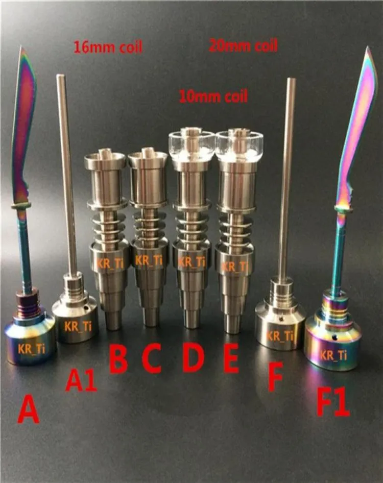 Titanium Carb Cap Dabber Quartz Enail Quartz Titanium Nail Joint10mm 14 5mm 18 8mm Femelle et Mâle ajustement 10mm 16mm 20mm Ena31588159771945