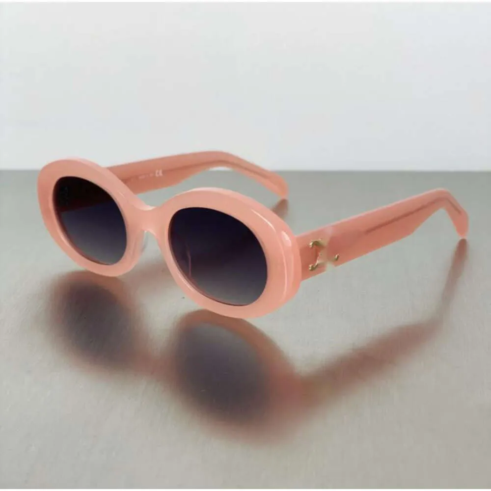 Sonnenbrille 2023 Retro-Katzenaugen-Sonnenbrille für Damen CEs Arc de Triomphe oval Französisch hochwertig neu
