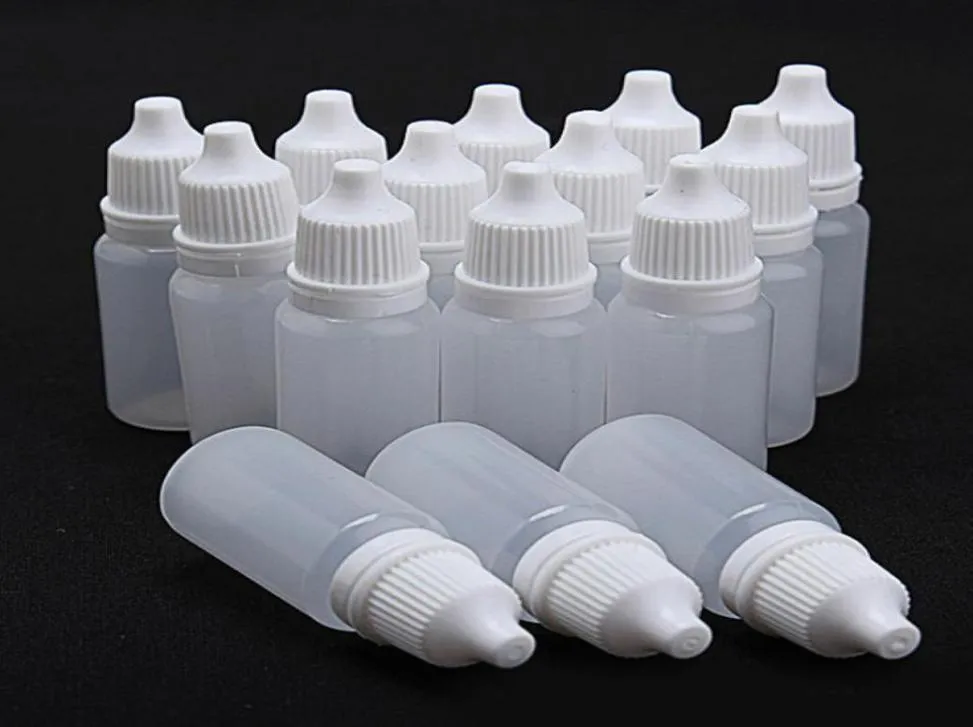 Makyaj alet kitleri 10ml boş plastik damlalık şişeleri konteyner şişeleri çözücüler için takım elbise hafif yağlar boya özü göz damlaları sal2011641