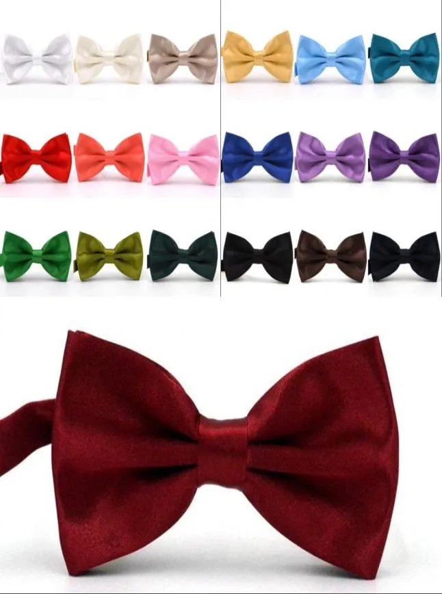 Trumpet Solid Colors Bow Ties For Weddings Fashion Man And Women Neckties Mens Bow Ties Leisure Neckwear Bowties Adult Wedding Bow2020310