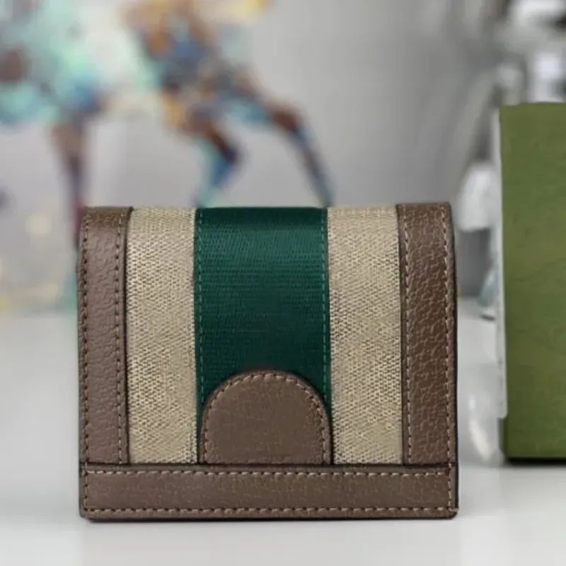 Womens designer plånböcker Luxurys Ophidia Coin Purses Claissc Double Letter Kort korthållare Högkvalitativ kvinna Fashion Small Clutch Bag ingen låda