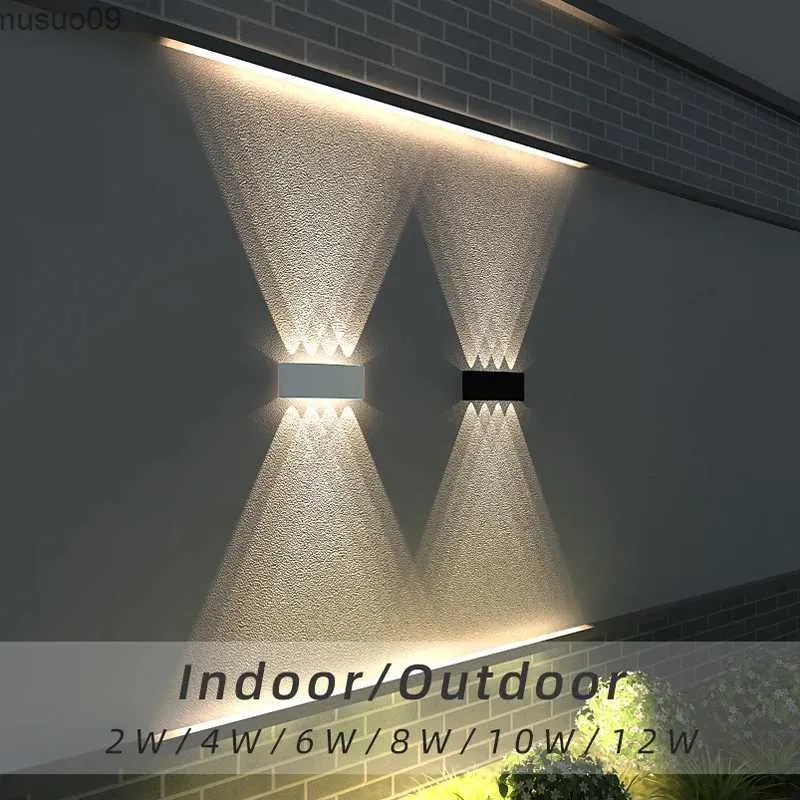 Wandleuchte, LED-Wandleuchte, für den Außenbereich, wasserdicht, IP65, Innenwandleuchte, 4 W, 6 W, 8 W, 10 W, Gartenleuchten, Aluminium, Schlafzimmer, Wohnzimmer, Treppenbeleuchtung