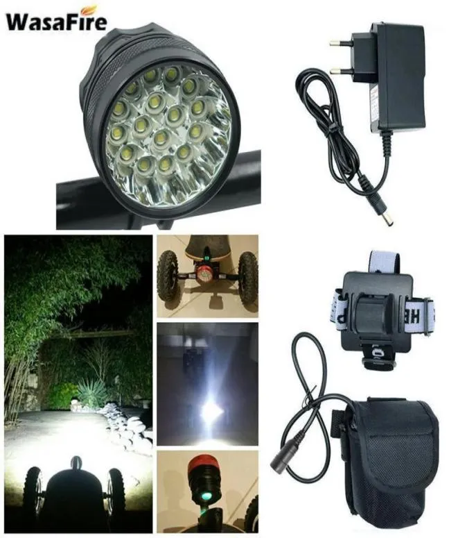 Wasafire 40000 LM 16T6 LED Rower Light Rower Cyll -Front Lampa Bezpieczeństwo LED Runn5404179