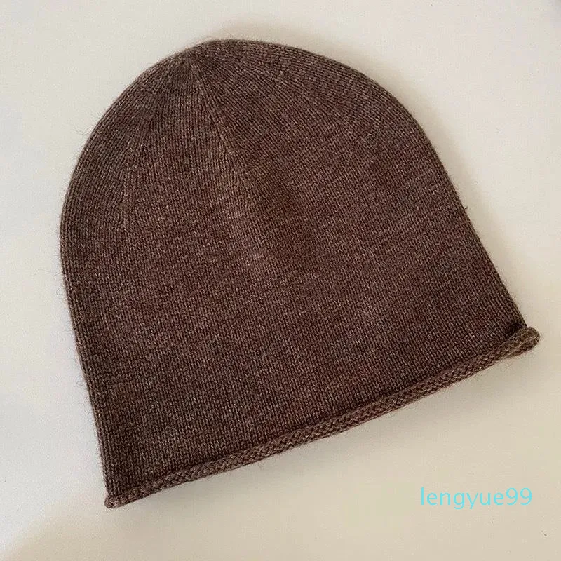 Gorros Beanie / Skull Caps Mulher Cashmere Beanie Hazel Melange Knit Cap Chapéus Café Preto 2 Cores