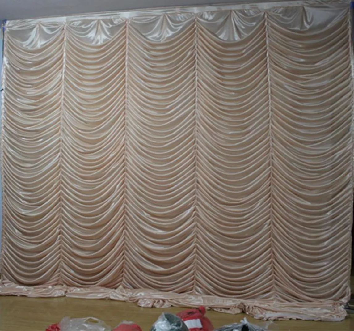 3M av 3M Wave Backdrop Wedding Decoration Party Curtain Celebration Stage Water Ripple Bakgrund Drapes2007046