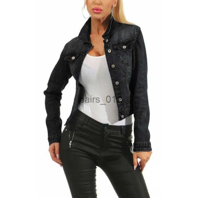 Vestes pour femmes veste courte veste Denim manteau Slim Jeans veste automne et manteau 240305