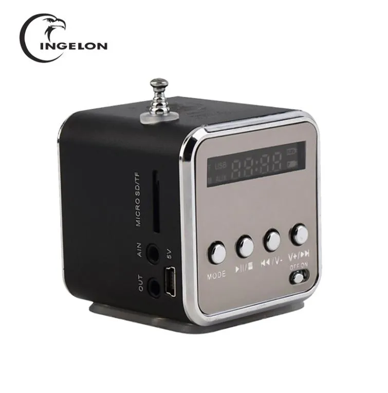 Radio FM portable avec récepteur Bluetooth Micro SD/USB/TF Lecteur de musique MP3 Interface LINE IN intégrée Haut-parleur LCD Stere5671986