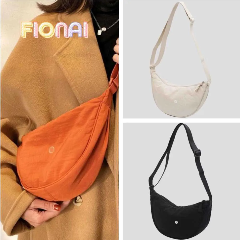 Borse da sera Designer 23ss Lululemens Borsa da donna Stesso stile Oblique Cross Bun Tempo libero Yoga Nylon spalla yoga sport Borsa a tracolla lulu di lusso