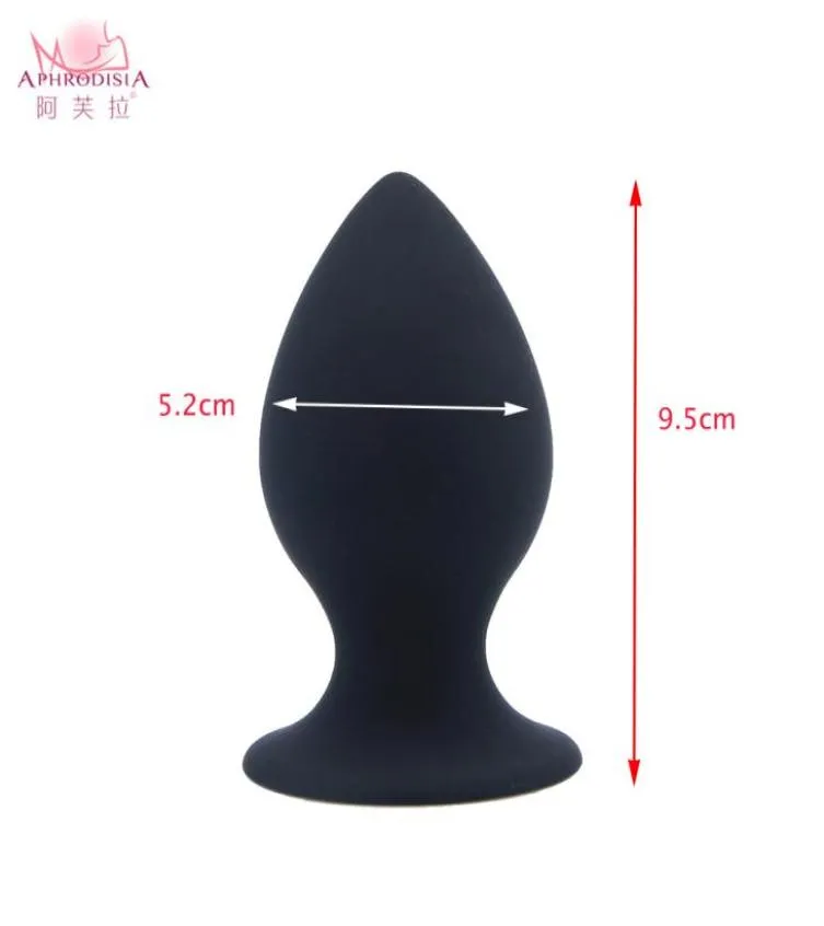 Afrodisia Silikon Anal Butt Plug med stabil Strong Sug Cup Sexiga leksaker för manliga eller kvinnliga sexprodukter för kvinnor Y181108026193749