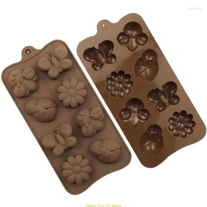 Baking Moulds 2 Pieces Mousse Shaped Silicone Material Molds Chocolate Gadget For Cake Decoration