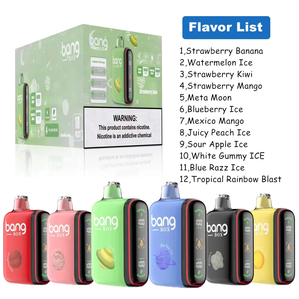 Puffbar Ceil Cewka elektroniczna papieros Bang Box Puff 18000 Dostępowe Vapes Puffs 18k E papieros 650 mAh akumulator z wyświetlaczem LED Vape Pen vaper