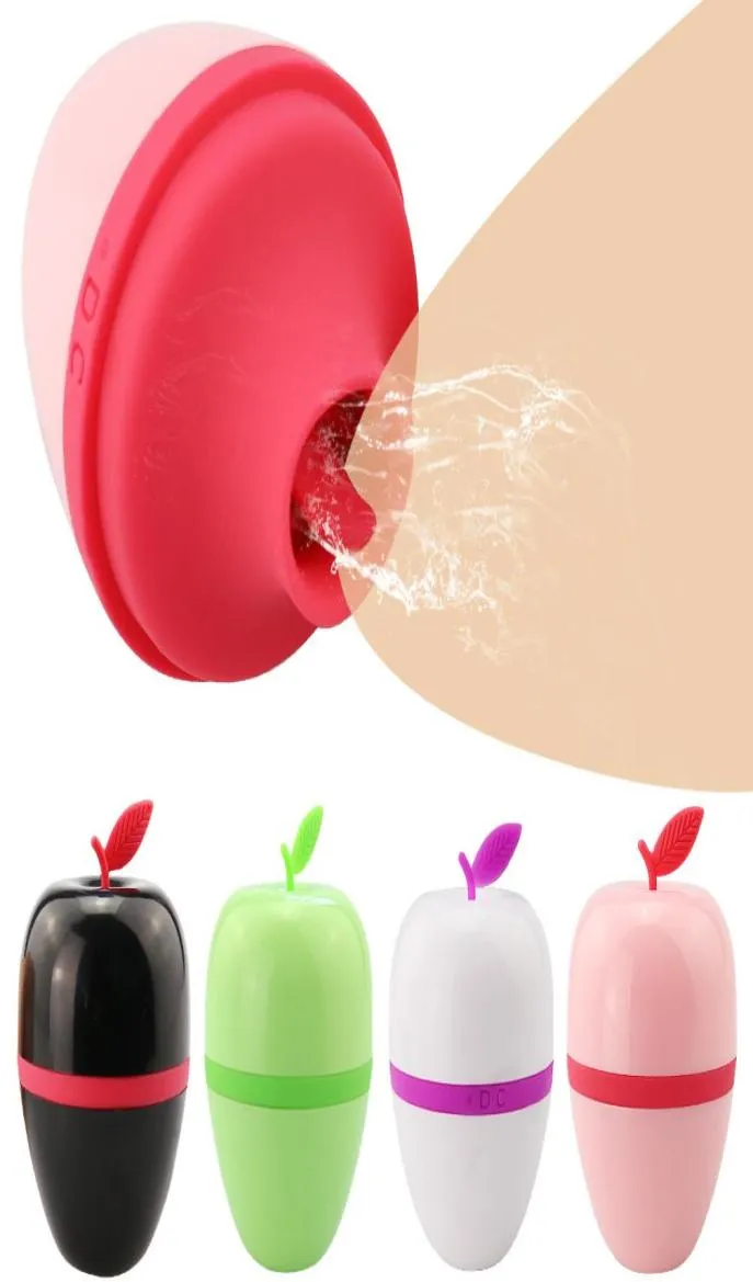 Massage Leuke Apple Tong Likken Vibrator Vagina Clitoris Stimulator Meer Modi Tepel Massager Speeltjes voor Vrouw Vrouwelijke Masturb7553651