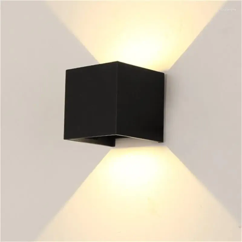 Wall Lamp 12W LED Aluminium Night Light Waterproof Dimmable Aluminum Square Bedside Room Bedroom Home Decor Arts