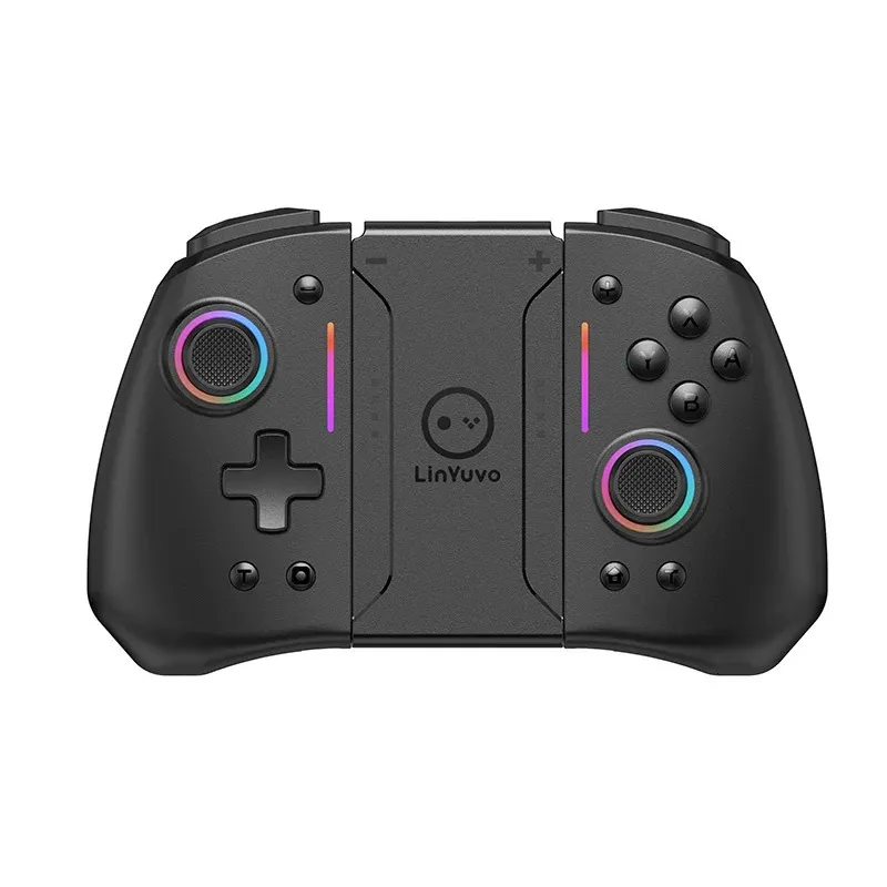 Linyuvo Wireless Controller med dubbla vibrationer 6Axis Wake för NS Switch Joypad Game Handle Grip LR Joystick Bluetooth Gamepad 240221