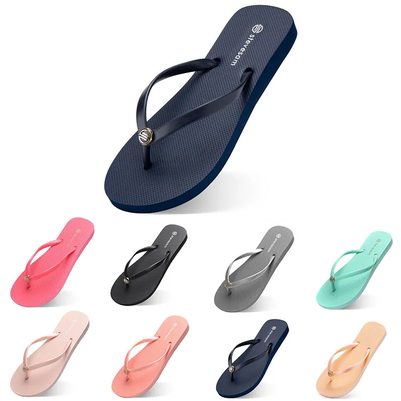 2024 Slippers printemps été rouge noir rose verts hommes bas basse respirant semelles doux chaussures plates hommes gai-26