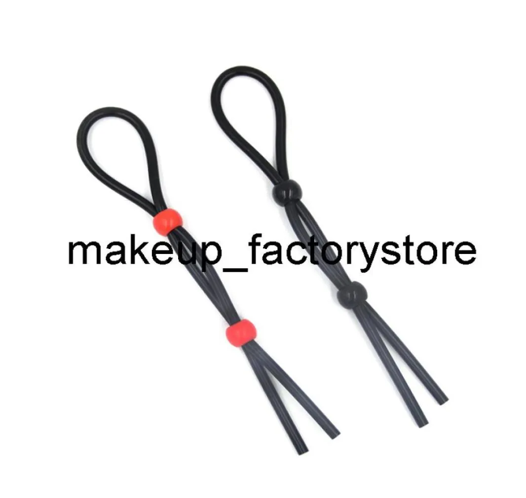 Massage Adjustable Penis Ring Rope Sex Toys for Adults Men Silicone Ejaculation Delay Cock Scrotum Male Lasting Cockring6405619