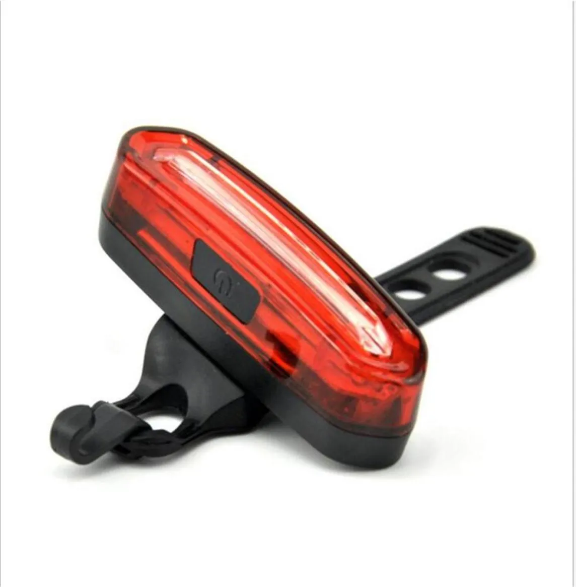 Luz trasera de bicicleta recargable por USB Luz trasera de bicicleta impermeable superbrillante de 120 lúmenes con 6 modos Led de fácil instalación RedBlue Lig8493064