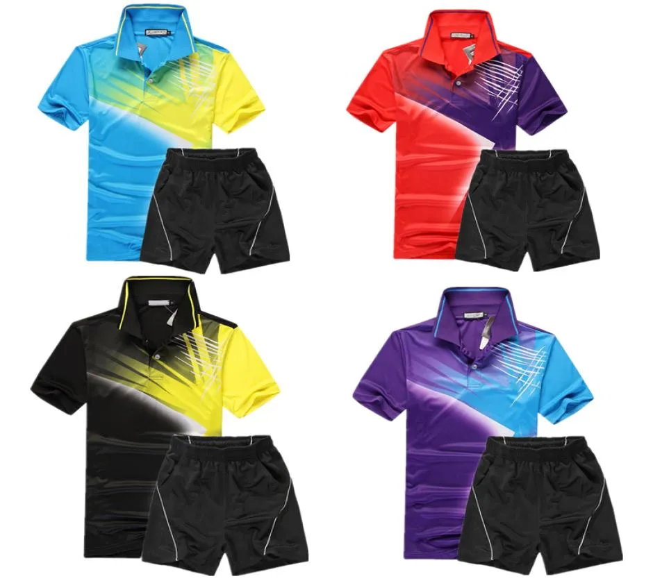 new table tennis clothes clothing shirts and shorts Badminton Men woman sports shirt breathable quick drying 8998477