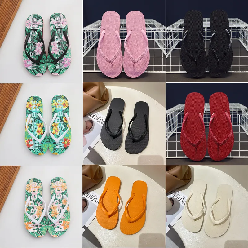 Gai Designer Slippers Sandals Fashion Outdoor Platform أحذية كلاسيكية أحذية شاطئية كلاسيكية الأبجدية طباعة Flip Flops Summer Flat Nature Shoes Gai-35 Gai