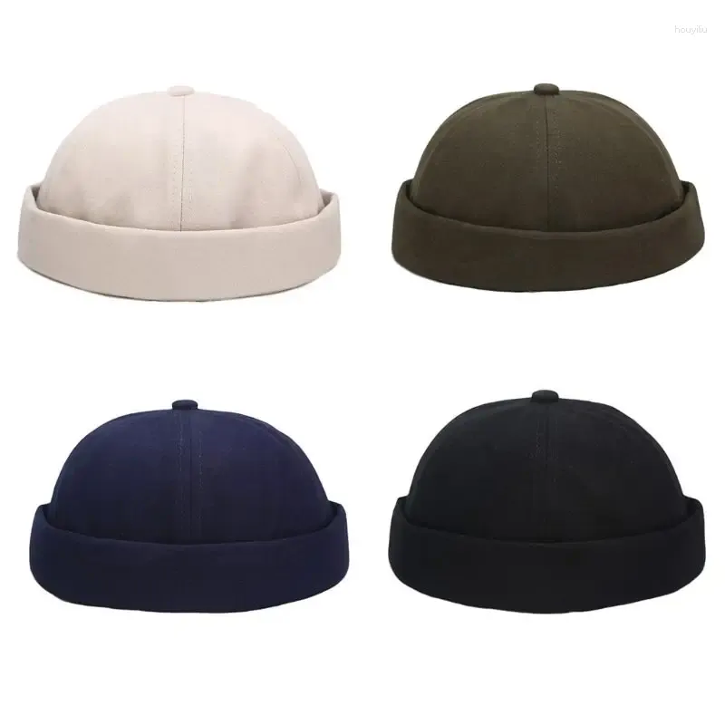 Ball Caps Autumn Winter Men Women Skullies Hat Adjustable Brimless Dome Melon Hip Hop Cap